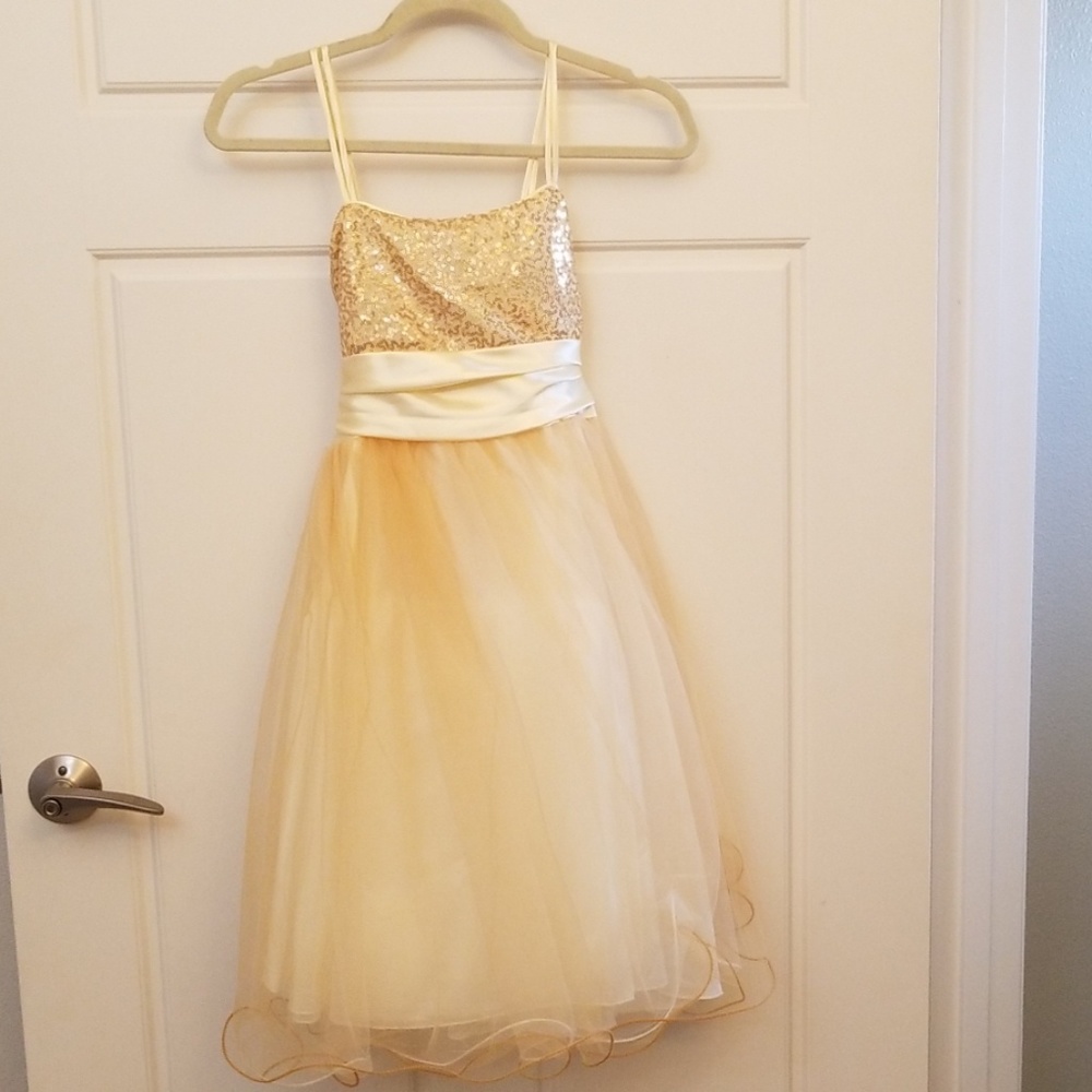 NWOT beautiful gold girl's dress